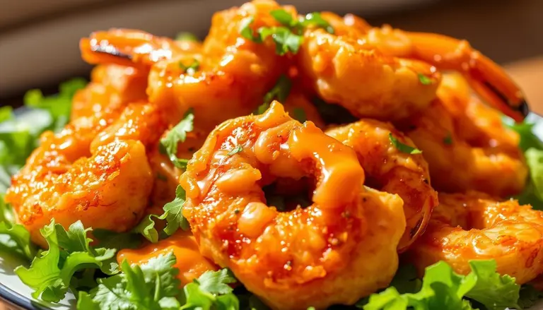 Air fryer shrimp recipe, bang bang shrimp easy, crispy shrimp appetizer,
