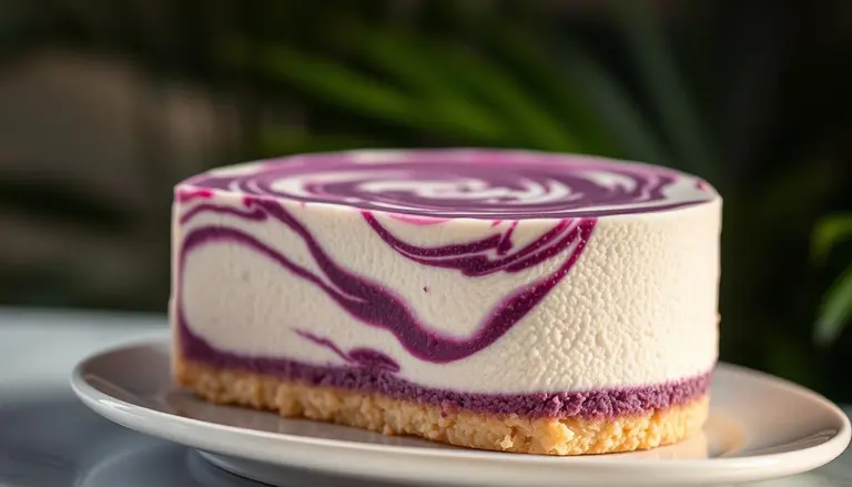 Ube cheesecake