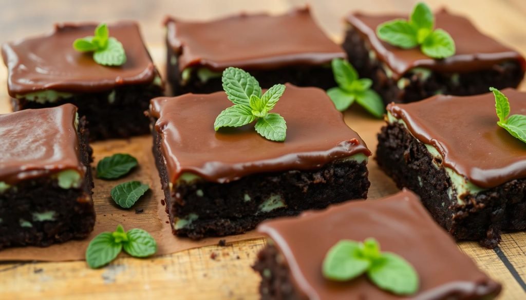 bakery-style mint brownies