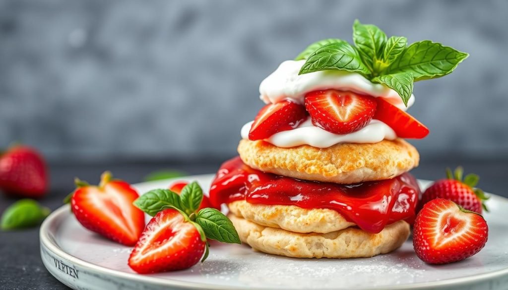 bakery-style strawberry shortcake