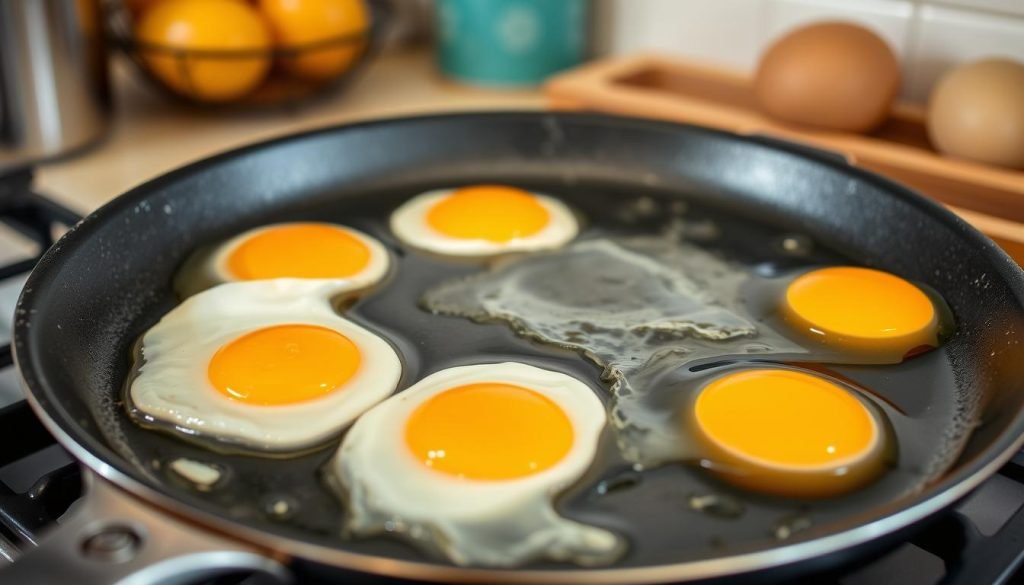 egg frying pan with multiple wells