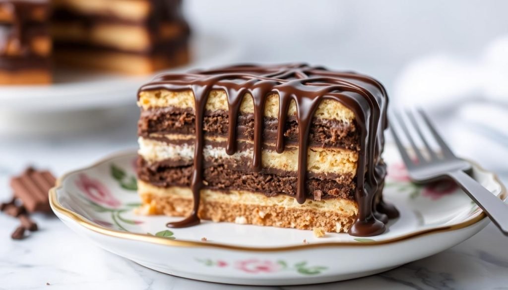 no-bake chocolate eclair cake