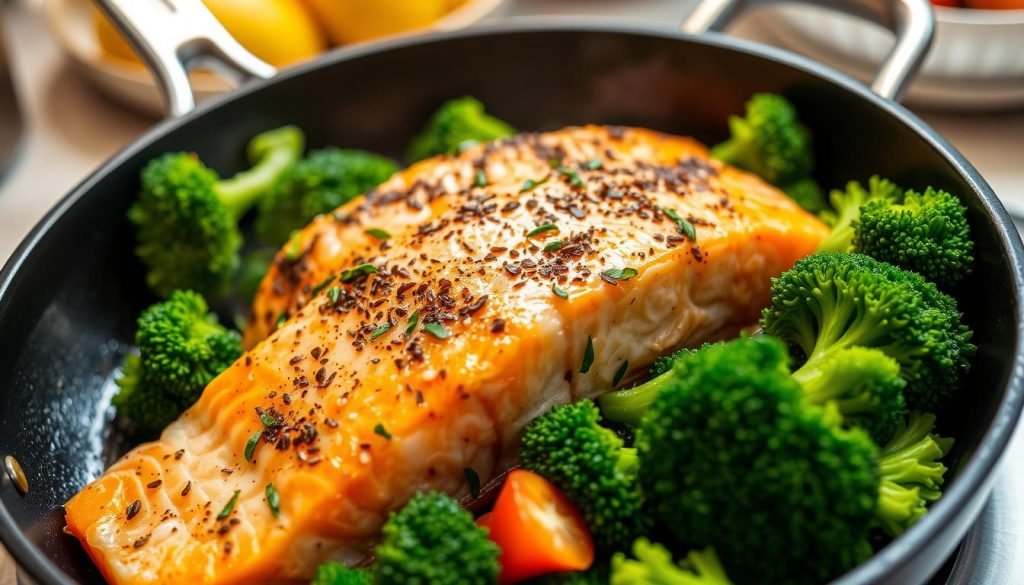 one-skillet salmon broccoli recipe