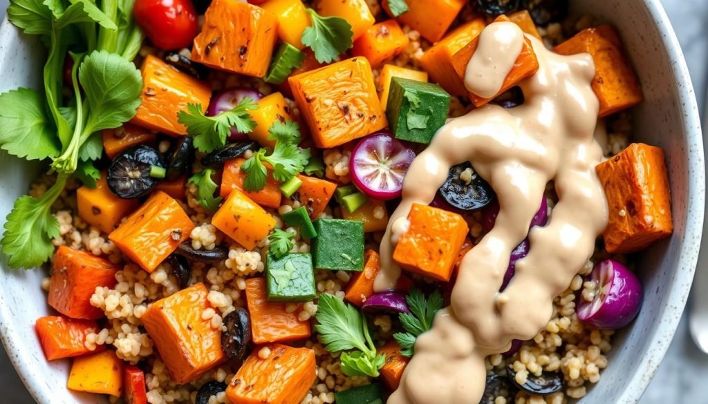 quinoa sweet potato buddha bowl recipe