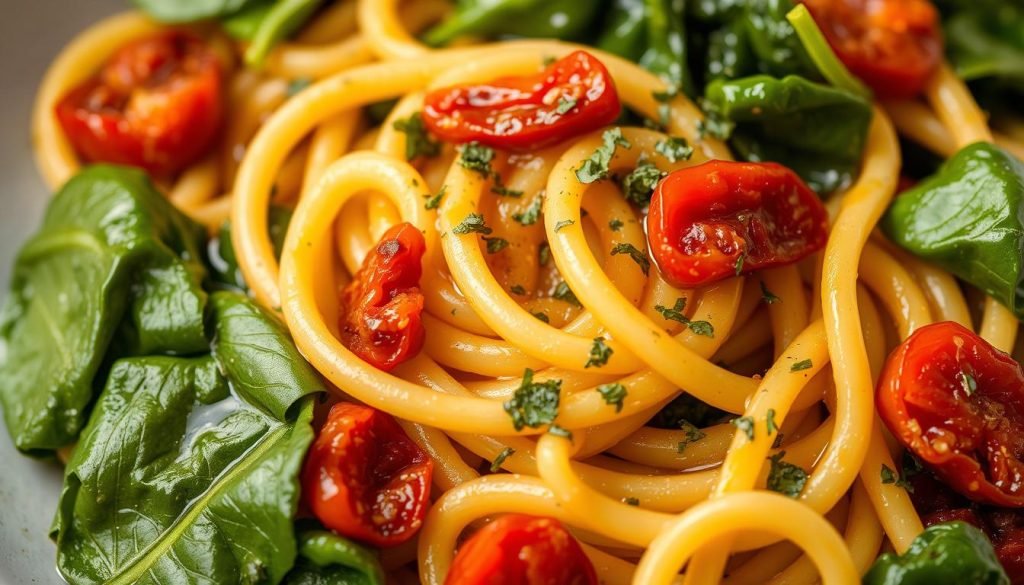 sun-dried tomato pasta spinach recipe